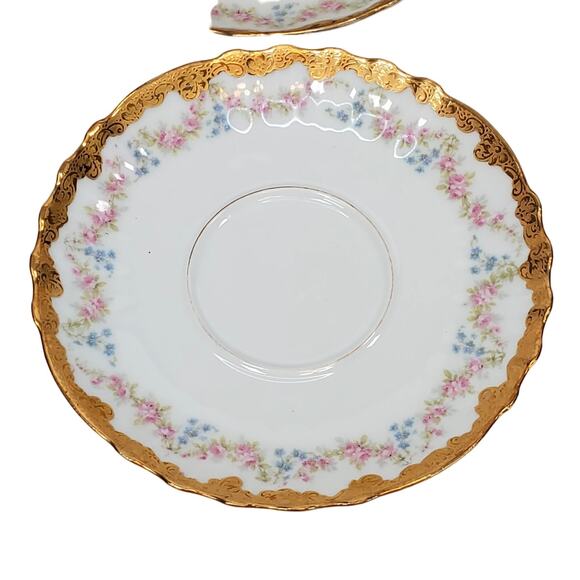 Antique Tiffany & Co NY x Theo Haviland Limoges Soup Saucer Porcelain Mousseline - Picture 2 of 15